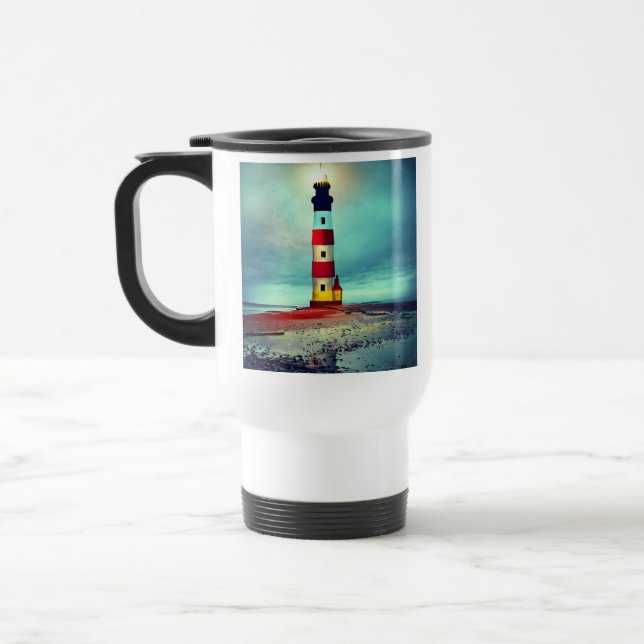 Taza De Viaje Faro iluminado por abandonado (Izquierda)