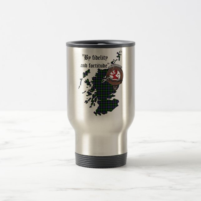 Taza De Viaje Farquharson Clan Badge Travel Mug (Centro)