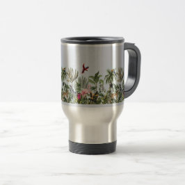 Taza De Viaje Fauna y Flora de la Selva Tropical en Acero Inoxid