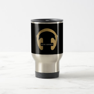 Taza De Viaje Faux Gold Headphone DJ Mug