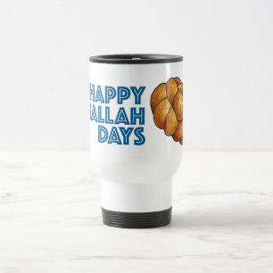 Taza De Viaje Felices Días de Desafío Hanukkah Pan Vacaciones Ju