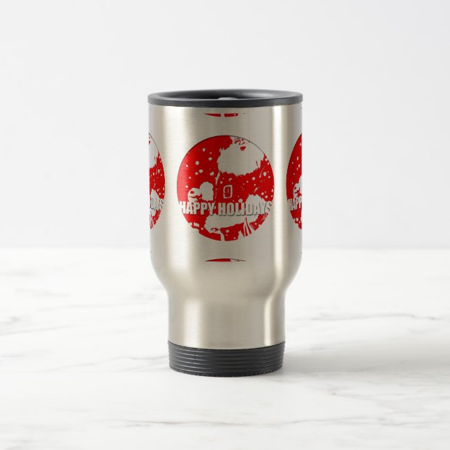 Taza De Viaje Felices fiestas - Santa Claus - (Centro)