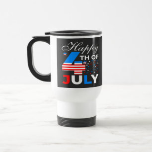 Taza De Viaje Feliz 4 De Julio-97958