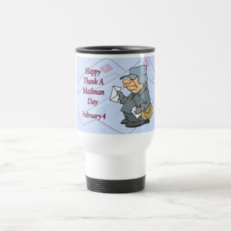 Taza De Viaje Feliz agradezca cartero día el 4 de febrero