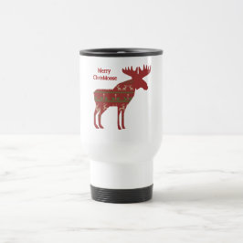 Taza De Viaje Feliz Chris Moose Navidades divertidos Moose Anima