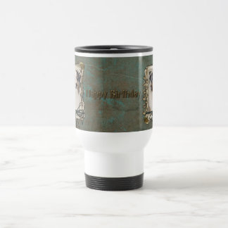Taza De Viaje Feliz cumpleaños - patas de piedra - pastor