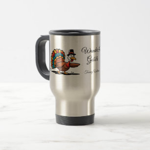 Taza De Viaje Feliz Día de Acción de Gracias Turquía