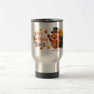 Taza De Viaje Feliz Día de Acción de Gracias Turquía