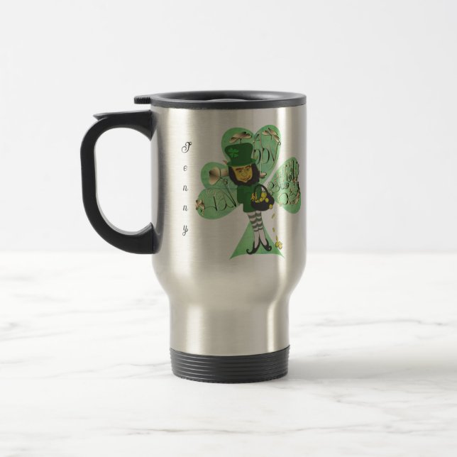 Taza De Viaje "Feliz Día de San Patricio" (Izquierda)