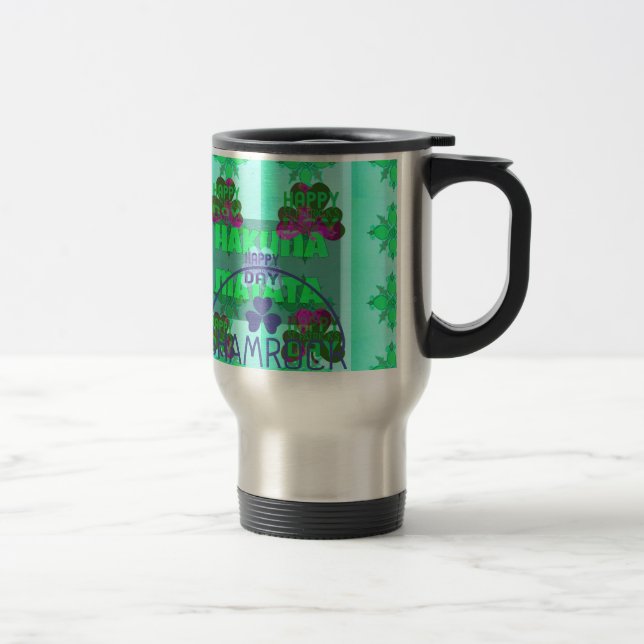 Taza De Viaje Feliz Día de San Patricio Hakuna Matata (Derecha)