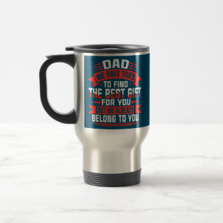 Taza De Viaje Feliz Día del Padre mejor regalo para papá de