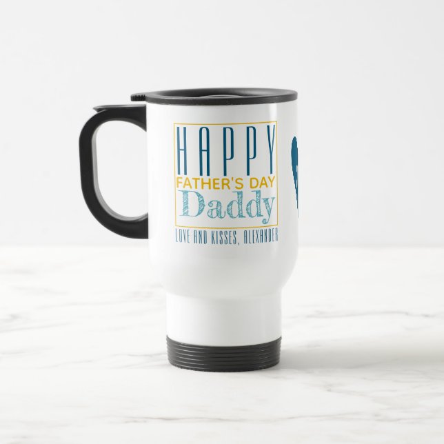 Taza De Viaje Feliz Día del Padre Mug de Viajes (Izquierda)