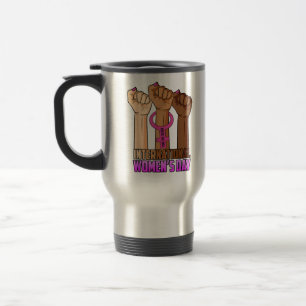 Taza De Viaje Feliz Día Internacional de la Mujer inspiró inclus