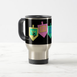 Taza De Viaje Feliz Hanukkah Inglés Hebreo