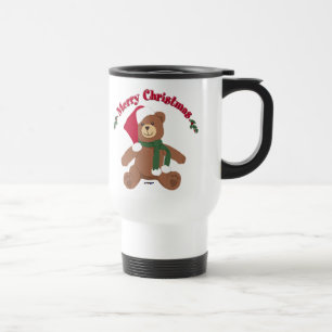 Taza De Viaje Feliz Navidad Oso Teddy