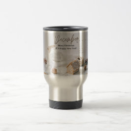 Taza De Viaje Feliz Navidad y Feliz Año Nuevo, diciembre