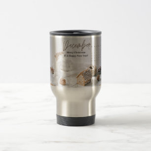 Taza De Viaje Feliz Navidad y Feliz Año Nuevo, diciembre
