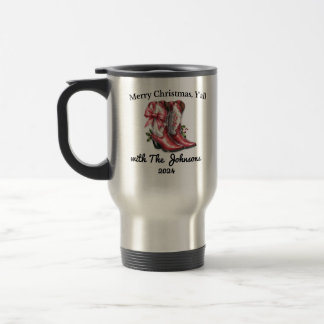 Taza De Viaje Feliz Navidad Y'all
