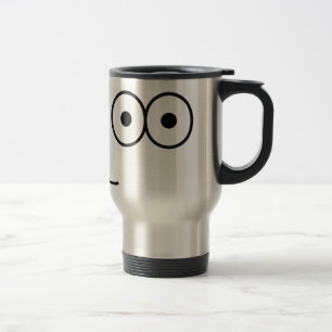 Taza De Viaje Feliz Ojos y Boca - Mug de viajes