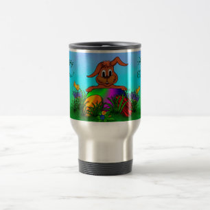 Taza De Viaje ¡Feliz Pascua! Conejo de Pascua