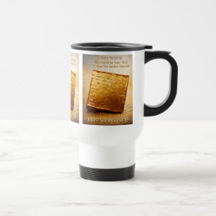 Taza De Viaje ¡Feliz Pascua! Golden Matzah
