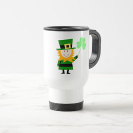 Taza De Viaje Feliz pequeño Leprechaun
