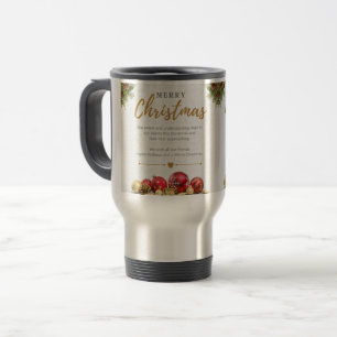 Taza De Viaje Feliz viaje navideño de dos toneladas de café Mug