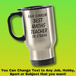 Taza De Viaje Feria de Dinkum BEST MATHS PROFESOR en Straya