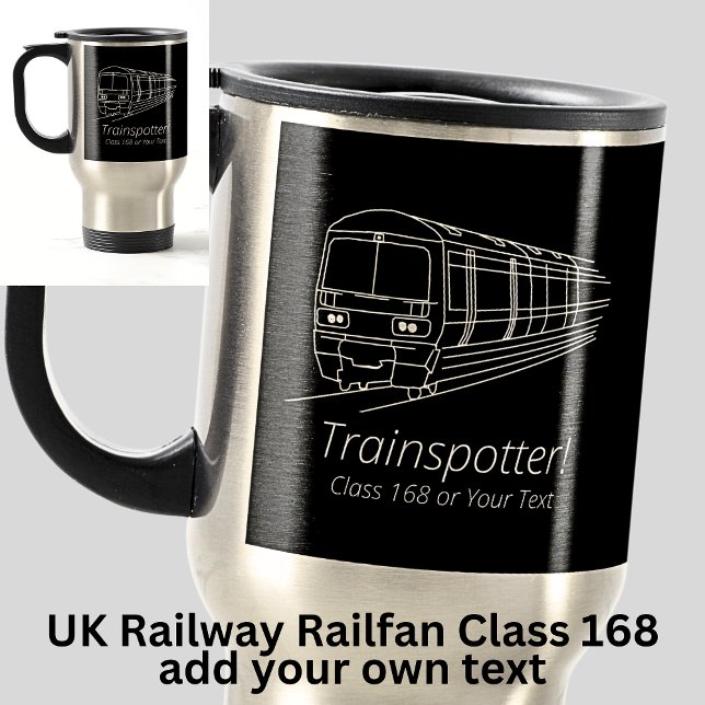 Taza De Viaje Ferrocarril Trainspotter Clase 168 Gran Bretaña Fe (Subido por el creador)