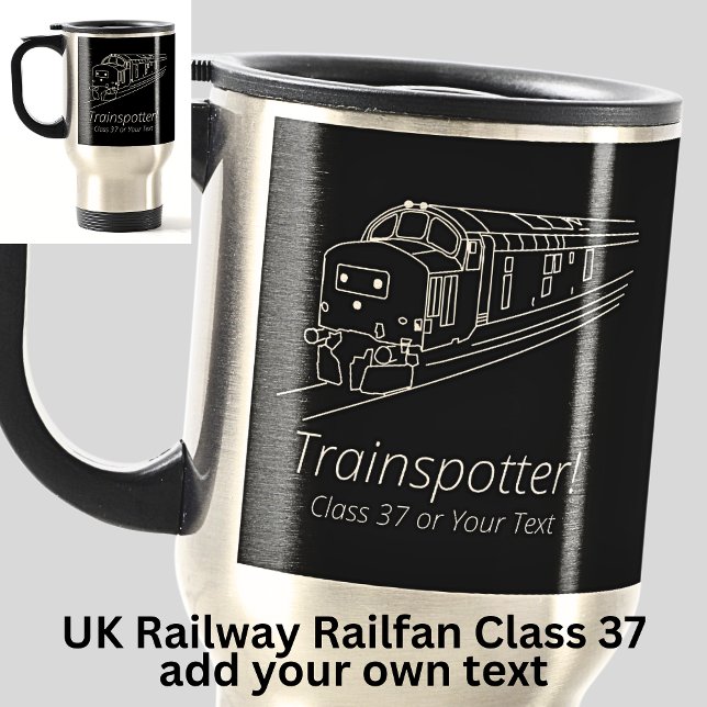 Taza De Viaje Ferrocarril Trainspotter Clase 37 Gran Bretaña Fer (Subido por el creador)