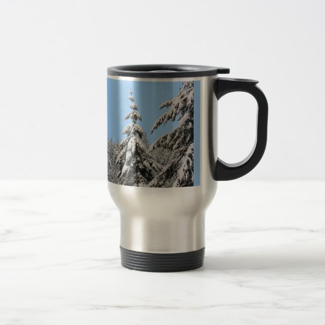 Taza De Viaje Festividad de vacaciones Mug Invernal Cups Foresta (Derecha)