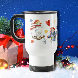 Taza De Viaje Festividades de Navidades de invierno festivos par