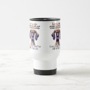 Taza De Viaje Fierce Café Perro Mug - Divertido "Toque Mi Café" 