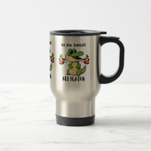 Taza De Viaje Fiesta de Animales Cocodrilo