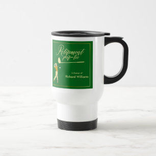 Taza De Viaje Fiesta de Golf de jubilación Clásico Verde Jugador