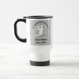 Taza De Viaje Fiesta de Jugador de Golf Moderno jubilado
