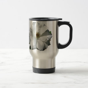 Taza De Viaje Fiesta de Rosas Blancas Bodas Flores Destino