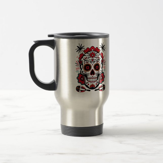 Taza De Viaje Fiesta Skull Vibes (Izquierda)