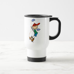 Taza De Viaje Figura del palillo de la escalada