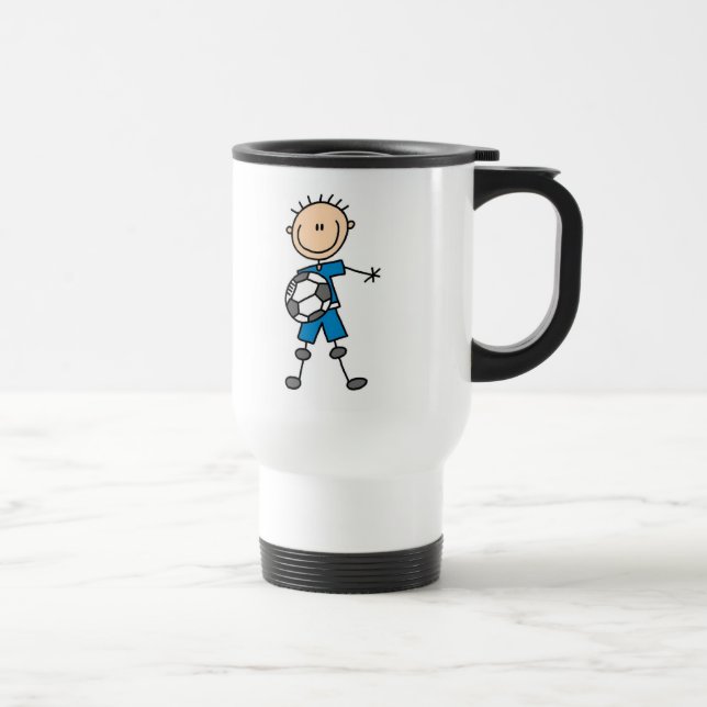 Taza De Viaje Figura regalos del palillo del uniforme del azul (Derecha)