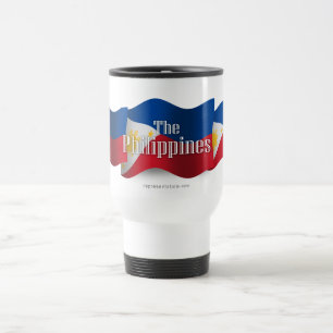 Taza De Viaje Filipinas que agitan la bandera