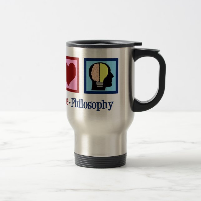 Taza De Viaje Filosofía del amor por la paz (Derecha)