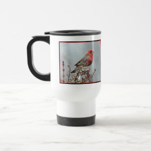 Taza De Viaje Finca de casa en nieve - Fotografía original
