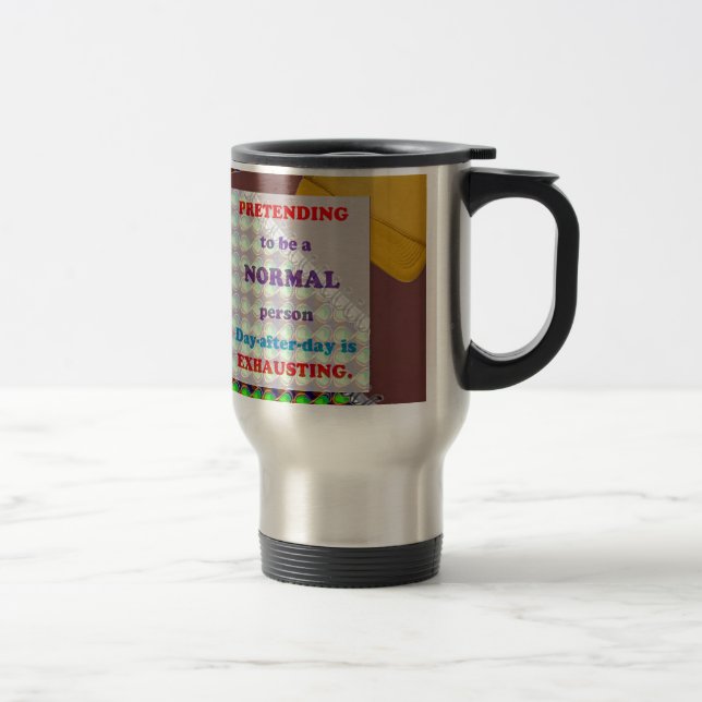 Taza De Viaje Fingimiento de la DIVERSIÓN de agotamiento de la (Derecha)