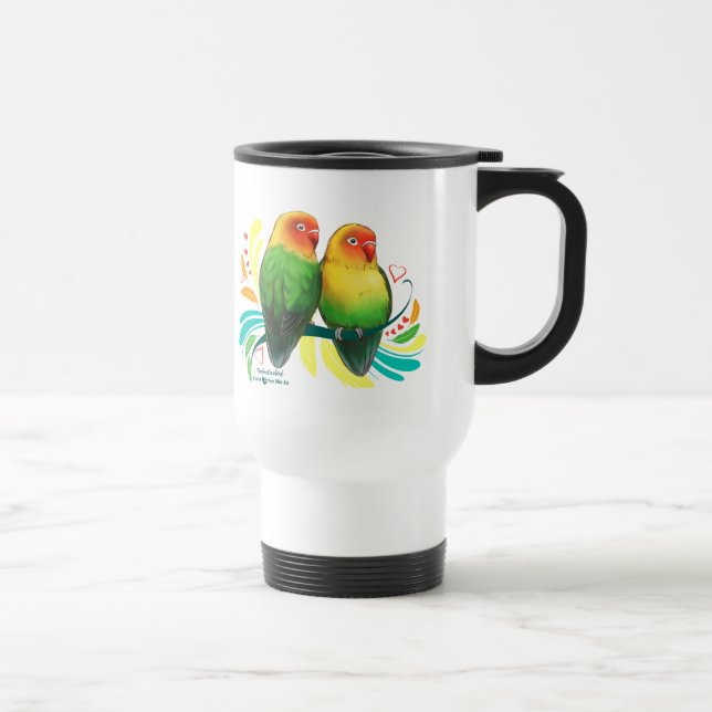Taza De Viaje Fischer Lovebirds (Derecha)