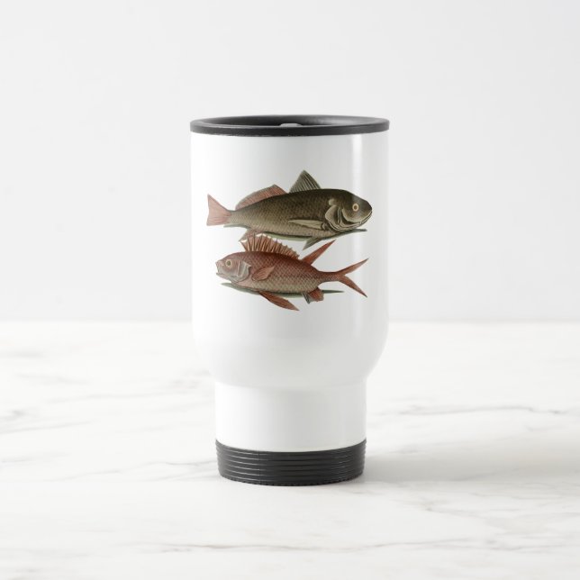 Taza De Viaje Fish Red Perch Fisher Art (Centro)