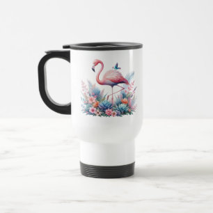 Taza De Viaje Flamenco Rosa Sublimación