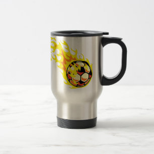 Taza De Viaje Flamin' Soccer Ball