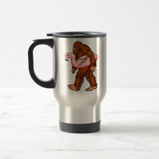 Taza De Viaje Flamingo Bigfoot (Izquierda)