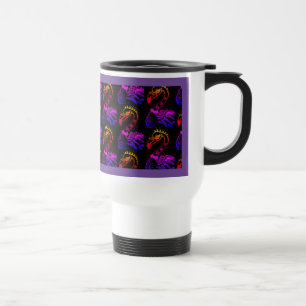 Taza De Viaje FLAMINGO DE ROCKER DE PUNK DE gótico, HERRAMIENTAS